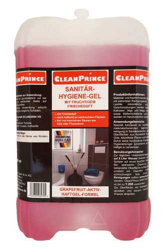 Sanitär Hygienegel 5 Liter im Kanister
