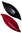 Schale rot/schwarz ca. 44x15x4 cm, oval