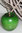 Apfel aus Holz 7x6 cm grün
