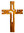 Kreuz mit Jesusinschrift, 20 cm hoch, Olivenholz