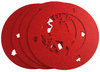 AUSVERKAUFT 4er Set Platzset aus Filz, rot, 29 cm