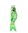 Windspiel Karpfen grün 55 cm | Japanischer Garten - Windsack Fahne Flagge