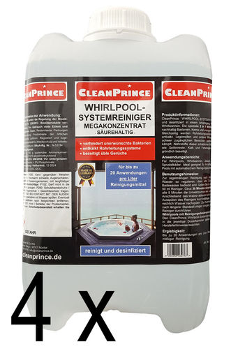 Whirlpool Systemreiniger 5 Liter | 4 Kanister AKTIONSANGEBOT |